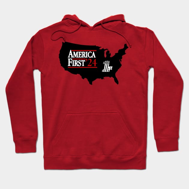 America First 2024 Hoodie by Pastime Pros